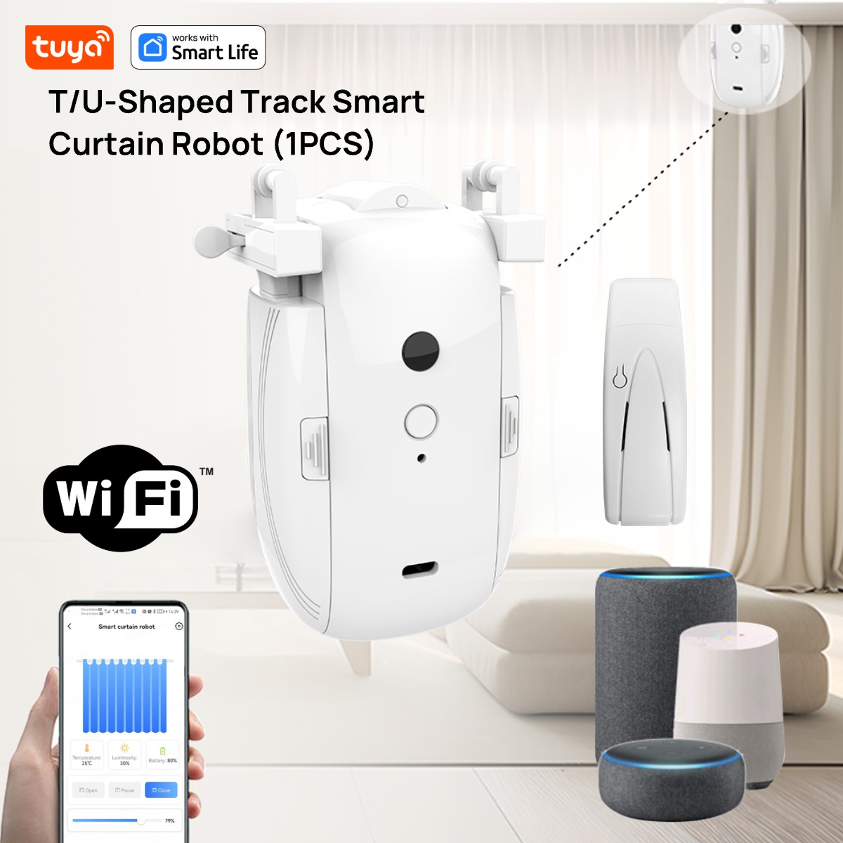 Smart Home Gira - روبوت ستارة Tuya Smart WiFi (قطعة