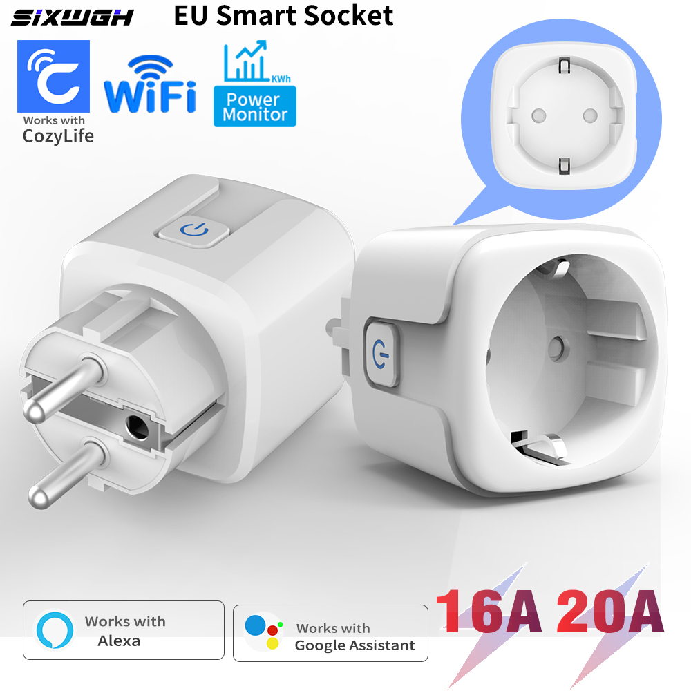 Smart Home Energy App - مقبس ذكي واي فاي 20 أمبير/16