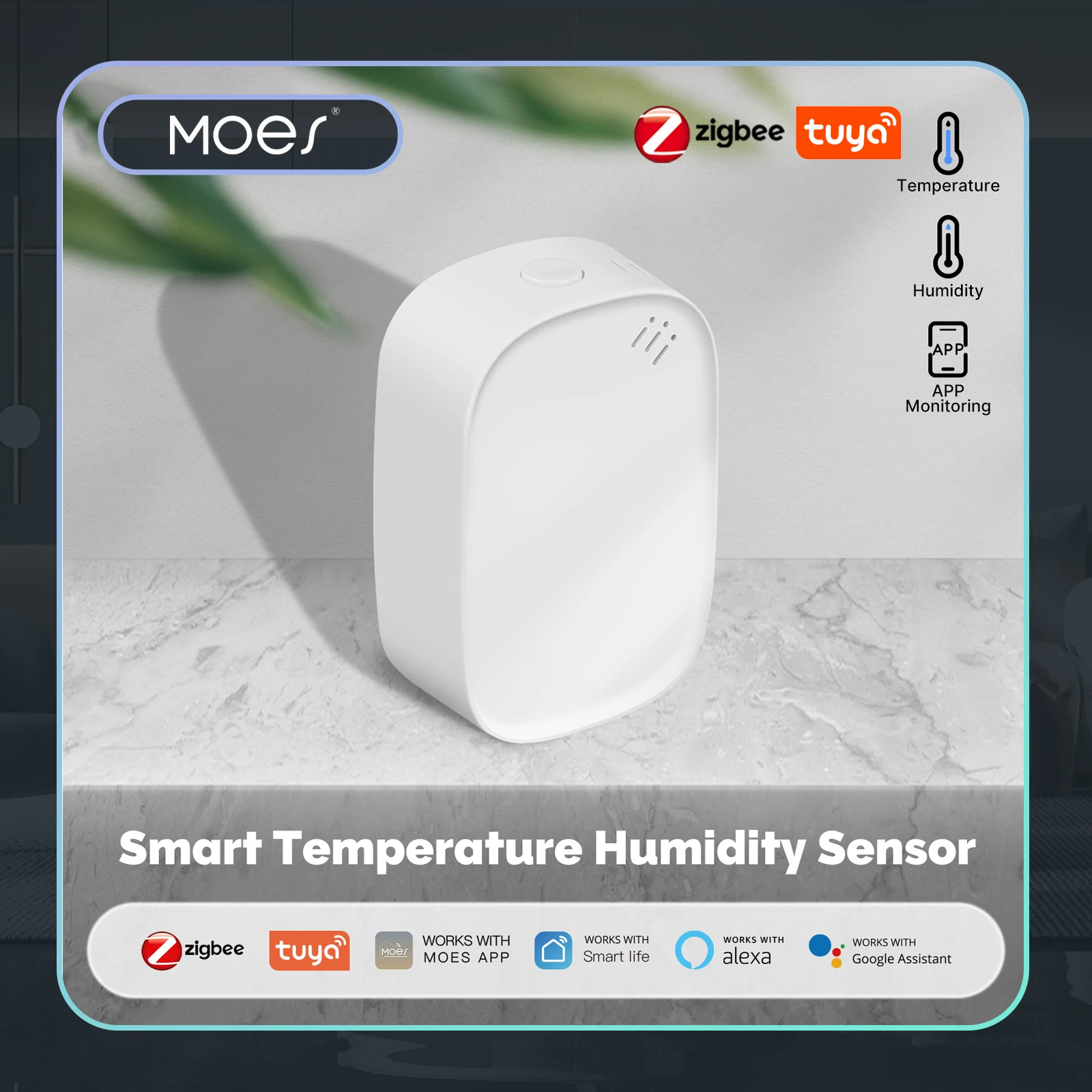 Smart Home News - MOES Tuya Zigbee مستشعر درجة الحرارة