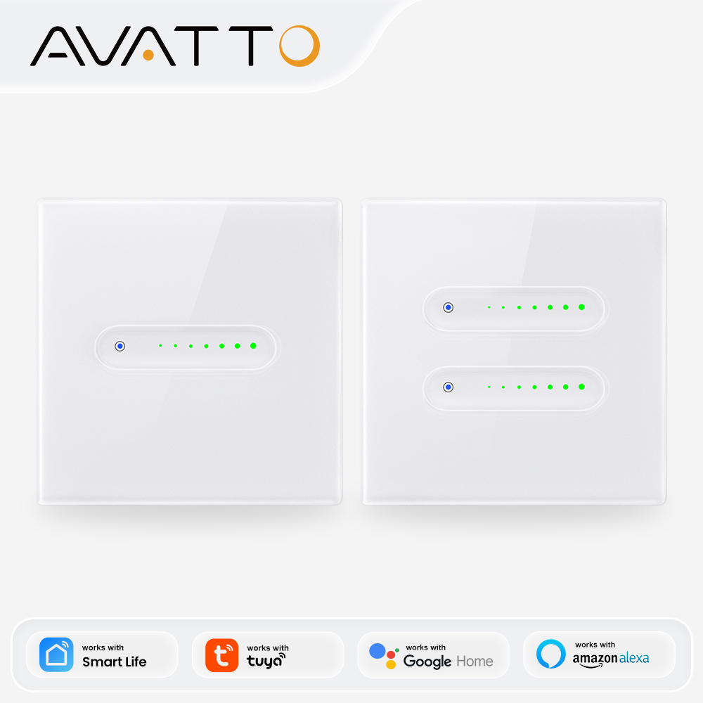 Smart Home Button - مفتاح إضاءة ذكي من AVATTO يعمل