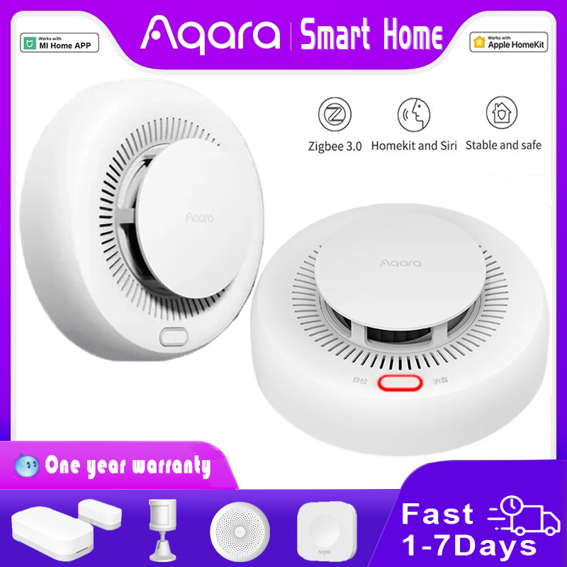 Smart Home Hub Matter - جديد Aqara كاشف الدخان زيجبي الذكية