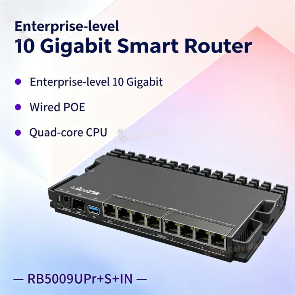 Smart Home Router - راوتر ميكروتيك Rb5009ug+s In/rb5009upr+s+in ذكي سلكي