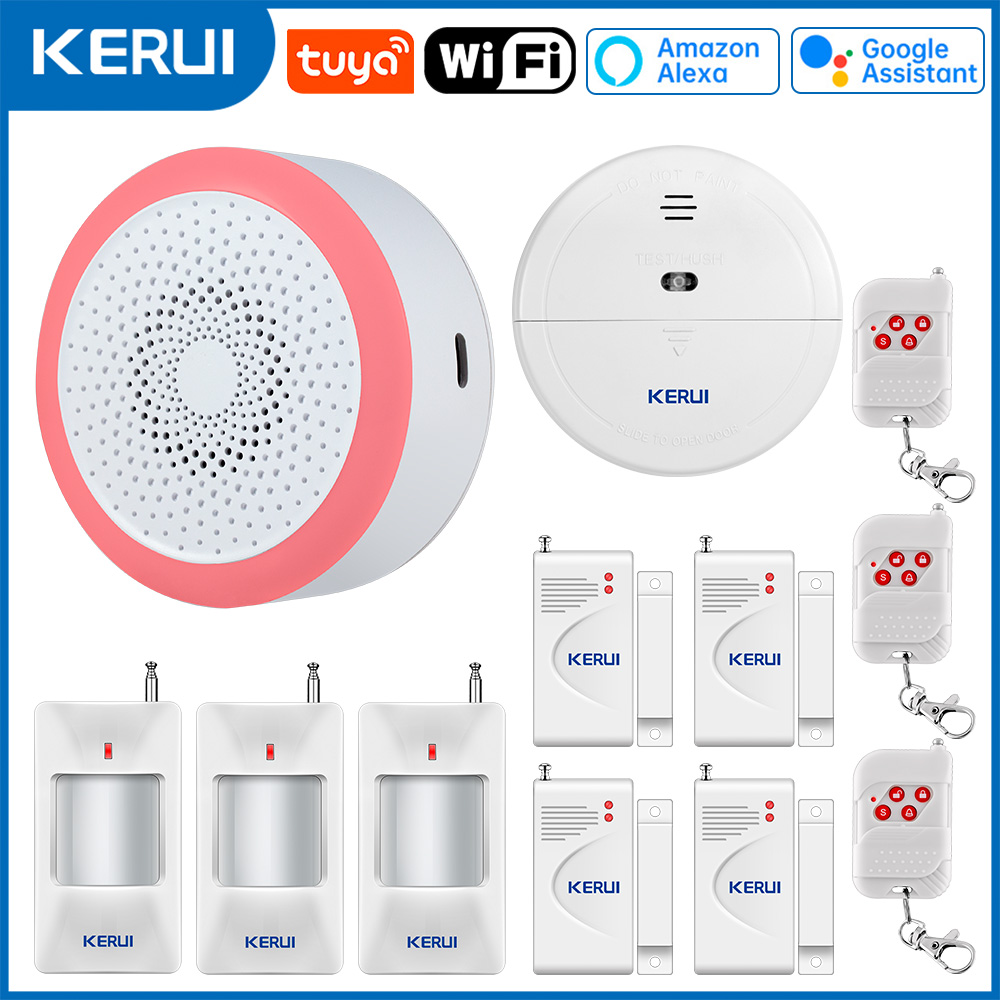 Smart Home Demo Kit - KERUI Tuya محور إنذار المنزل الذكي