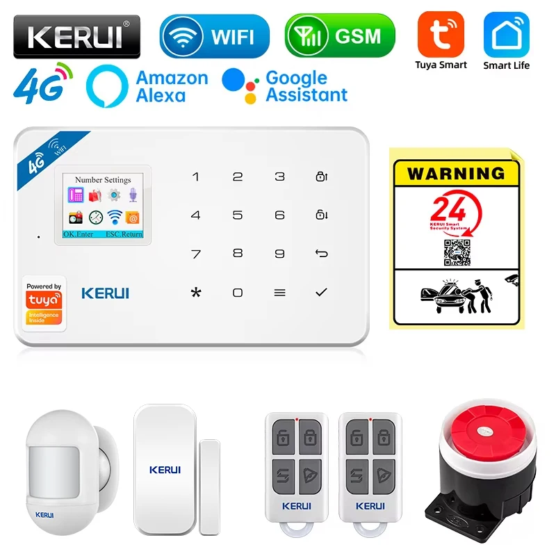 Smart Home Demo Kit - KERUI نظام إنذار أمان عدة W184