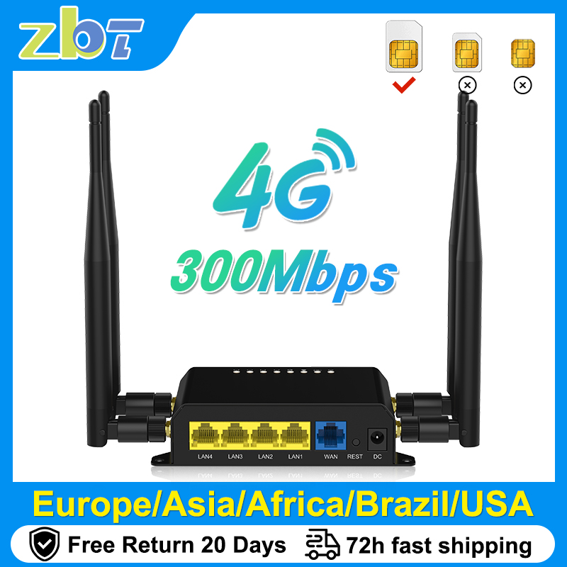 Smart Home Router - مودم ZBT LTE مع فتحة لبطاقة