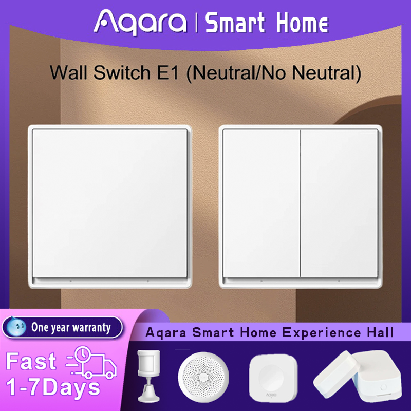 Smart Home Vimar - الأصلي Aqara الجدار التبديل E1 نسخة