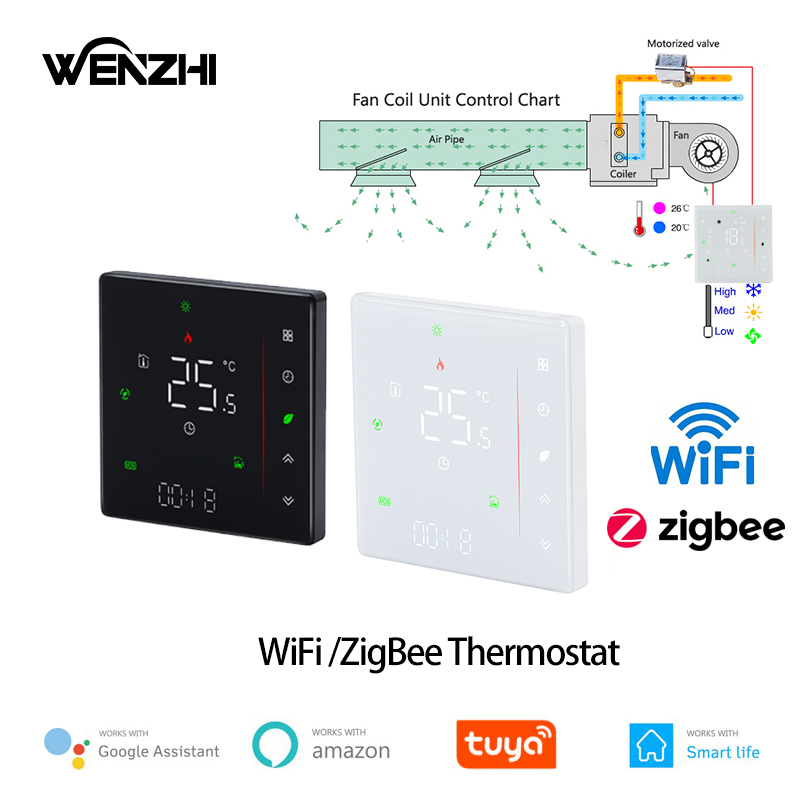 زيجبي/واي فاي تكييف الهواء ترم - مراجعة Wifi Thermostat وسعره