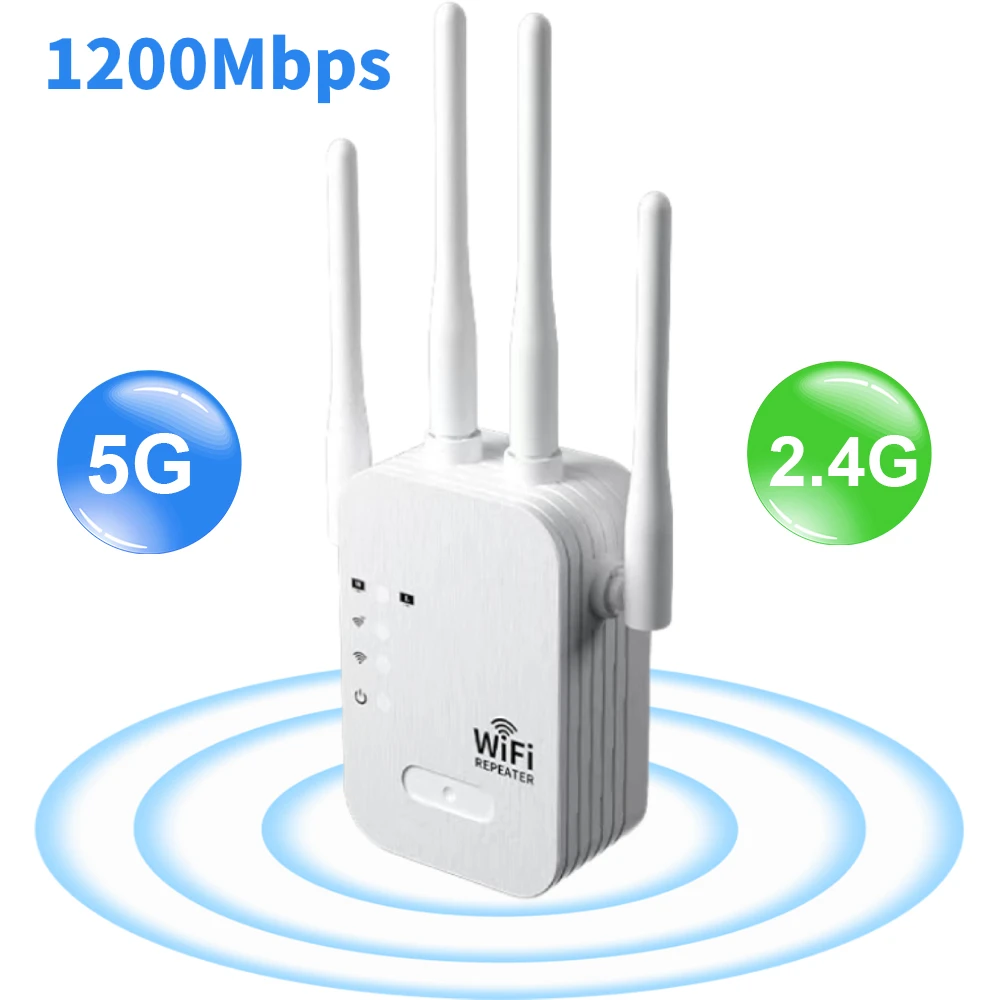 1200Mbps واي فاي مكرر موسع لاس - مراجعة Smart Home Router وسعره