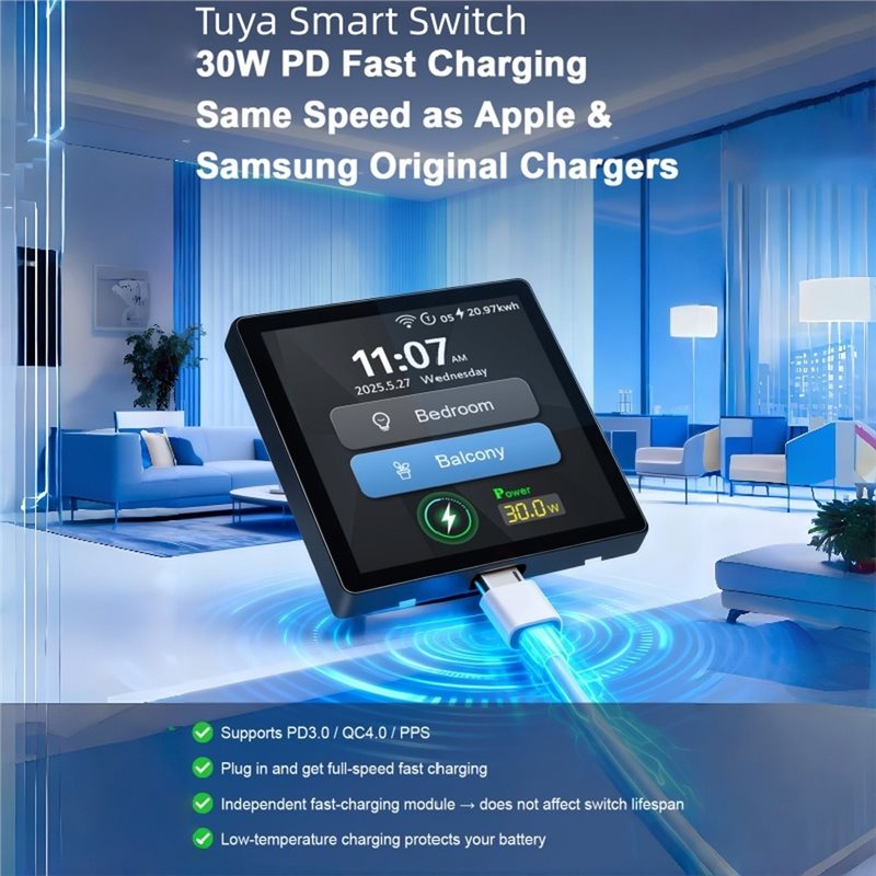 مجموعة بالجملة: مفتاح ذكي بشاش - مراجعة Smart Home Zigbee 3.0 وسعره