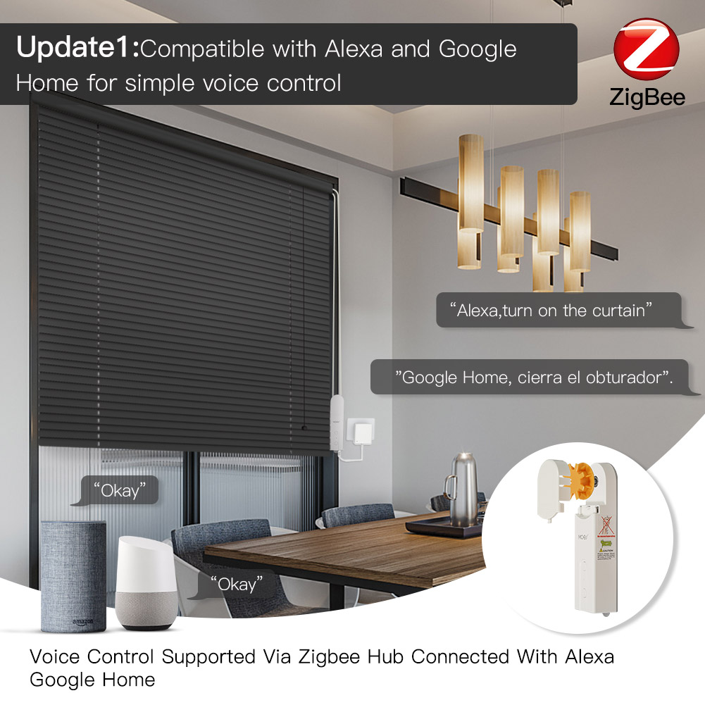 محرك ستائر ذكي MOES ZigBee للت - مراجعة Smart Home Gira وسعره