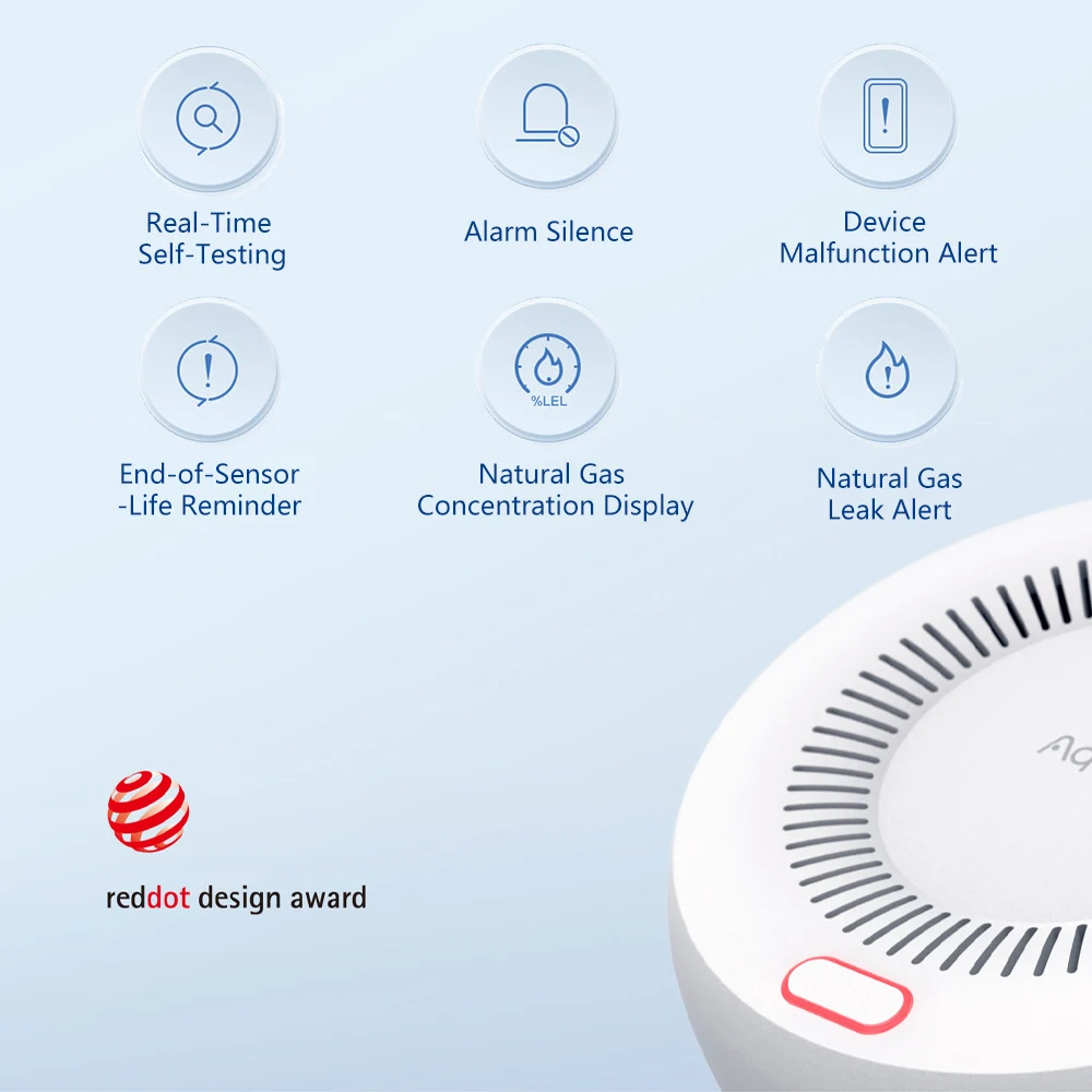 Aqara كاشف الغاز الطبيعي الذكي - مراجعة Smart Home Zigbee 3.0 وسعره
