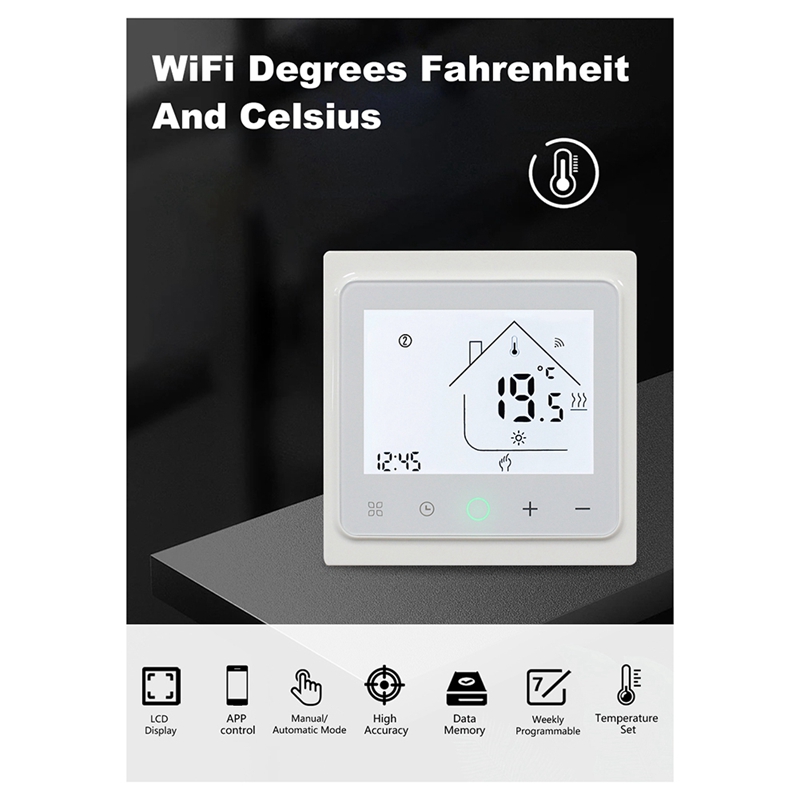 ثيرموستات ذكي واي فاي 16 أمبير - مراجعة Wifi Thermostat وسعره