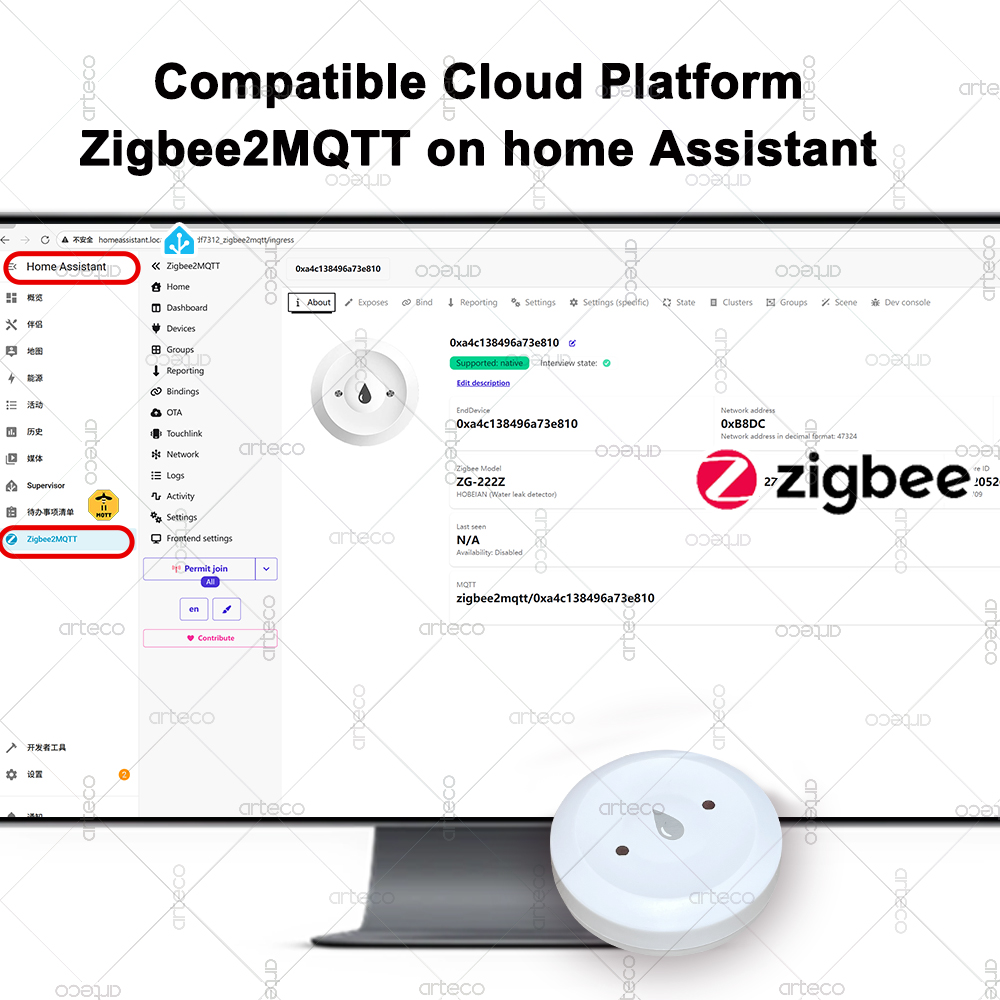 Tuya الذكية زيجبي المياه الاست - مراجعة Smart Home Zentrale وسعره