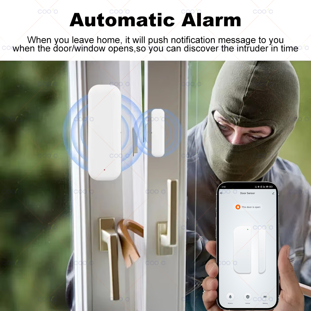 مستشعر باب ونافذة ذكي بتقنية Z - مراجعة Smart Home Zigbee 3.0 وسعره