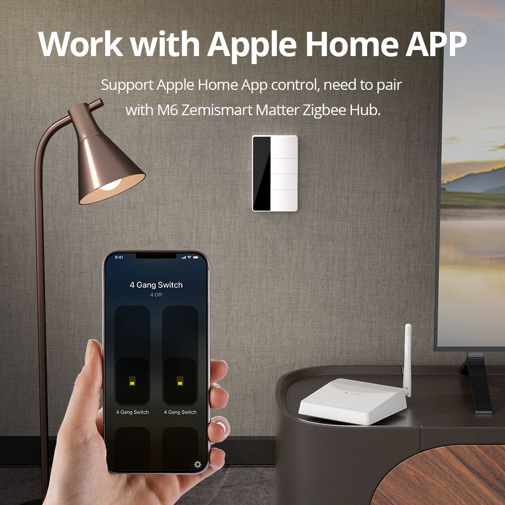 مفتاح إضاءة زيجبي بالضغط من نو - مراجعة Smart Home Hub Matter وسعره