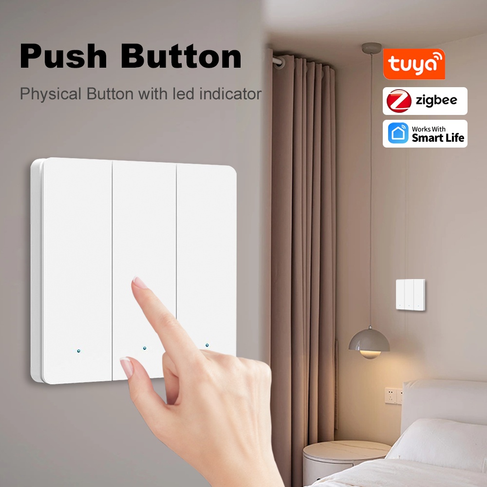 مفتاح ضغط ذكي ZigBee بـ 1 أو 2 - مراجعة Smart Home Button وسعره