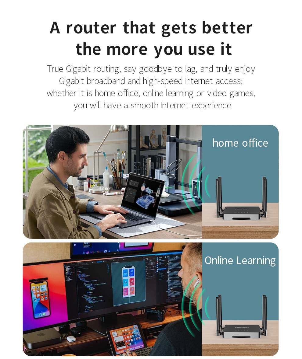 راوتر واي فاي لاسلكي COMFAST ب - مراجعة Smart Home Router وسعره