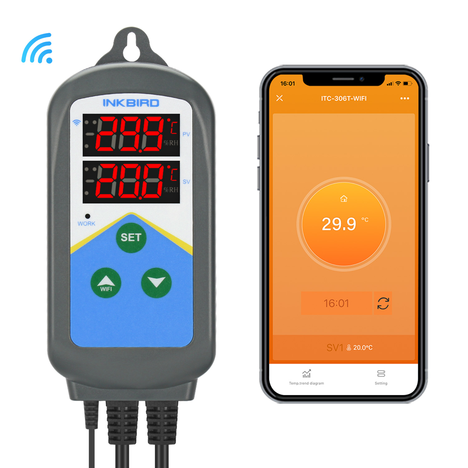 INKBIRD WIFI منظم الحرارة ITC- - مراجعة Wifi Thermostat وسعره