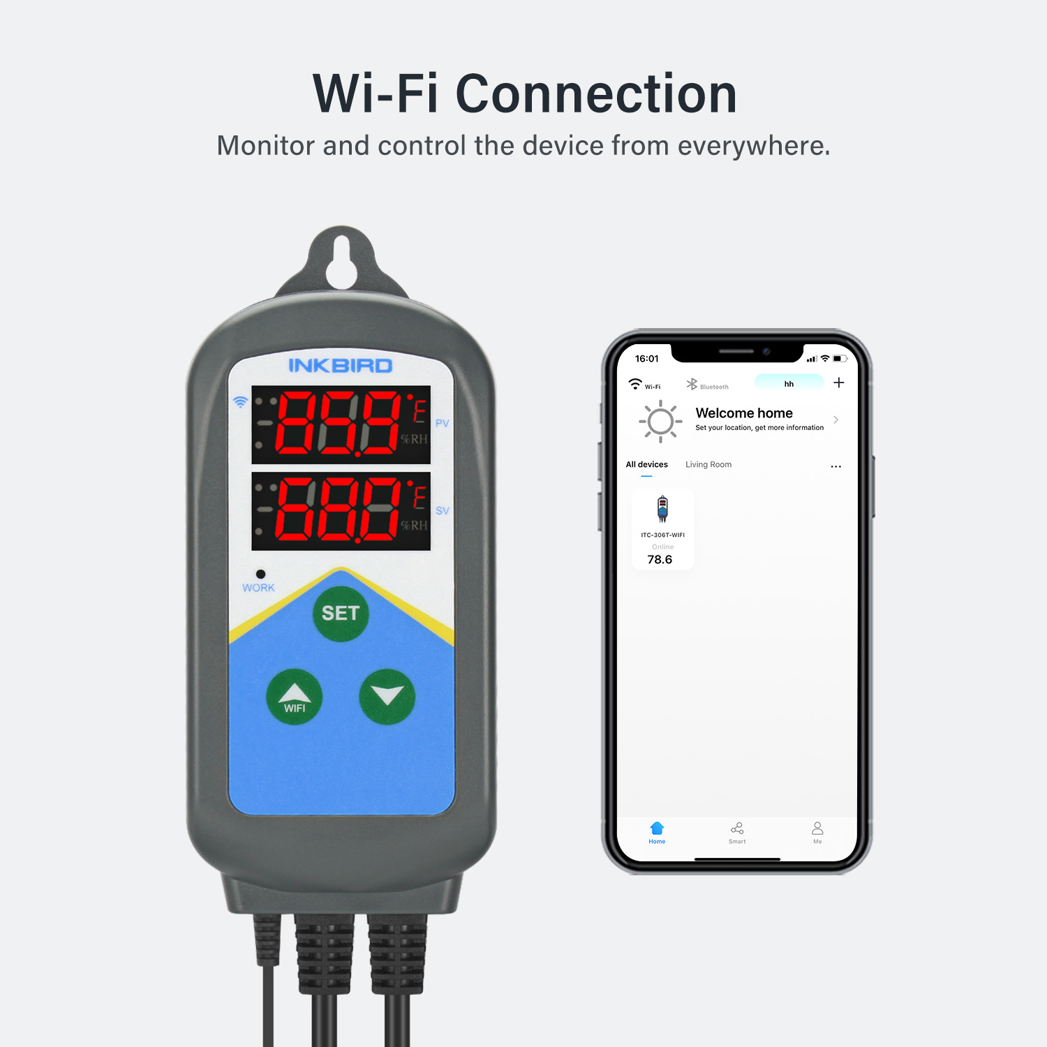 INKBIRD WIFI منظم الحرارة ITC- - مراجعة Wifi Thermostat وسعره