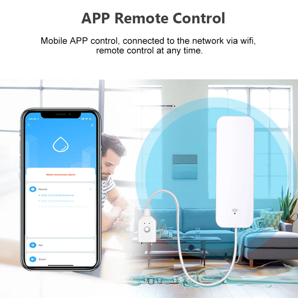 Tuya WiFi Zigbee مستشعر المياه - مراجعة Smart Home Blog وسعره