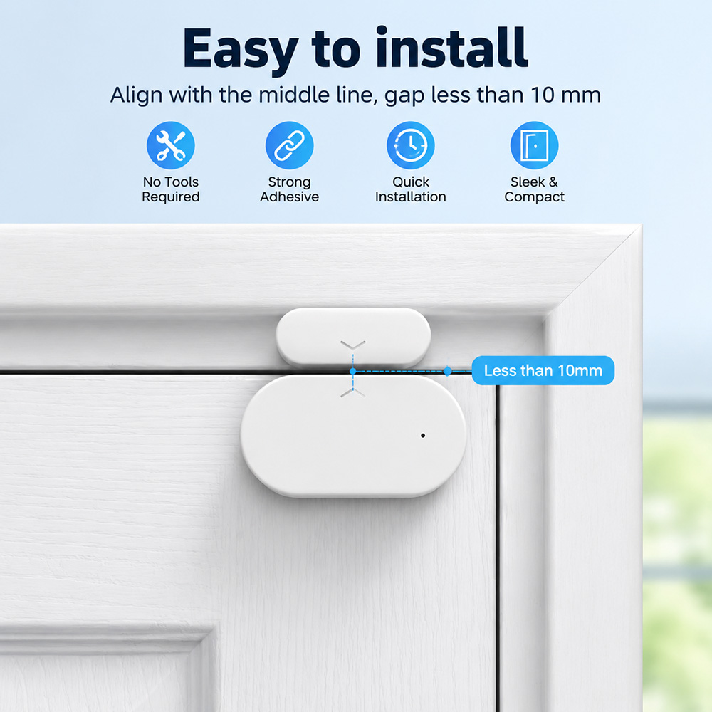 مستشعر الأبواب والنوافذ بتقنية - مراجعة Smart Home Zigbee 3.0 وسعره