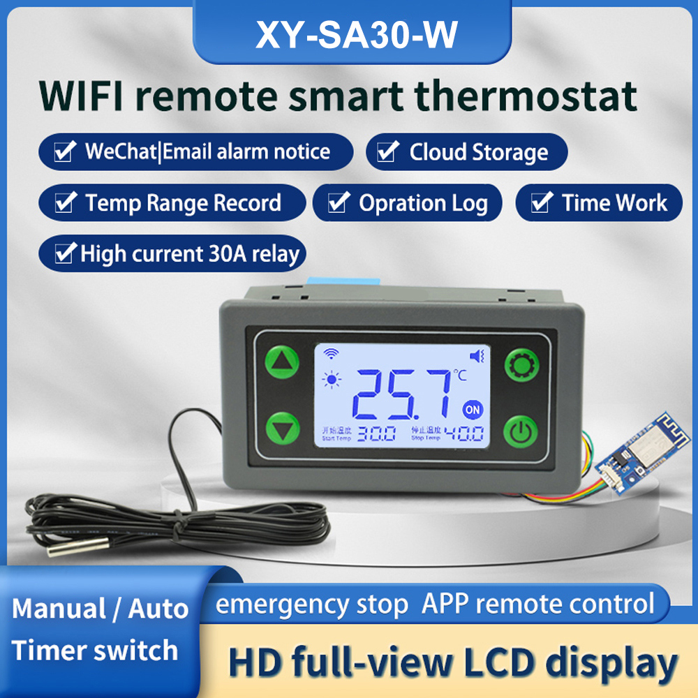 ترموستات بشاشة رقمية ، وحدة تح - مراجعة Wifi Thermostat وسعره