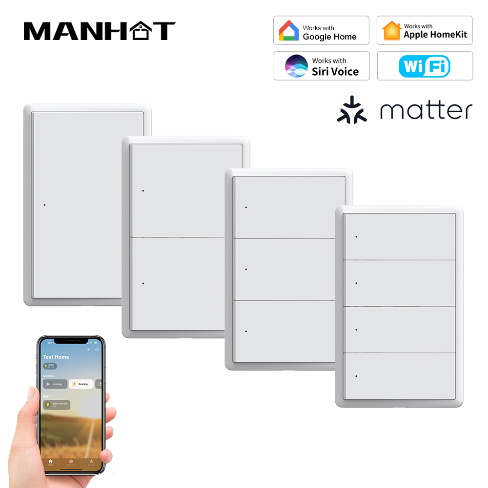 مفتاح إضاءة ذكي من MANHOT يعمل - مراجعة Smart Home Button وسعره