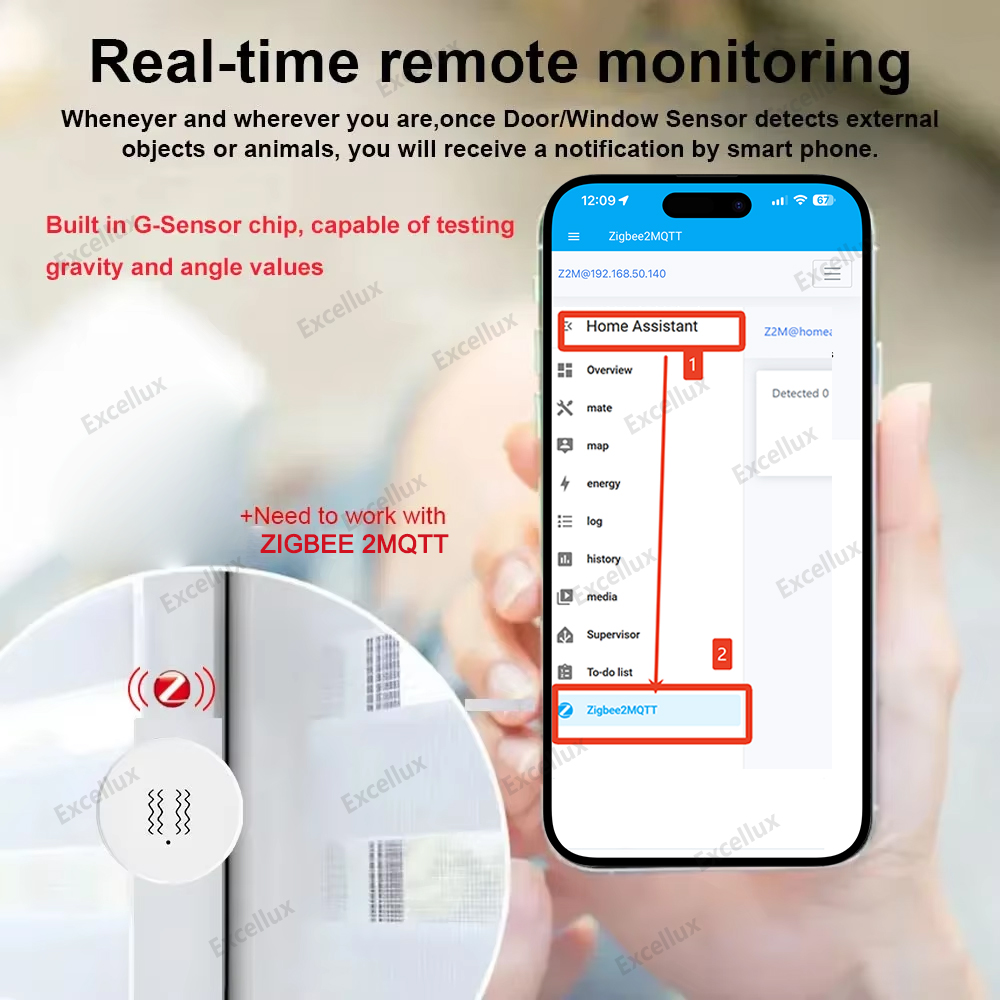 Zigbee 3.0 مستشعر الاهتزاز الذ - مراجعة Smart Home Zigbee 3.0 وسعره