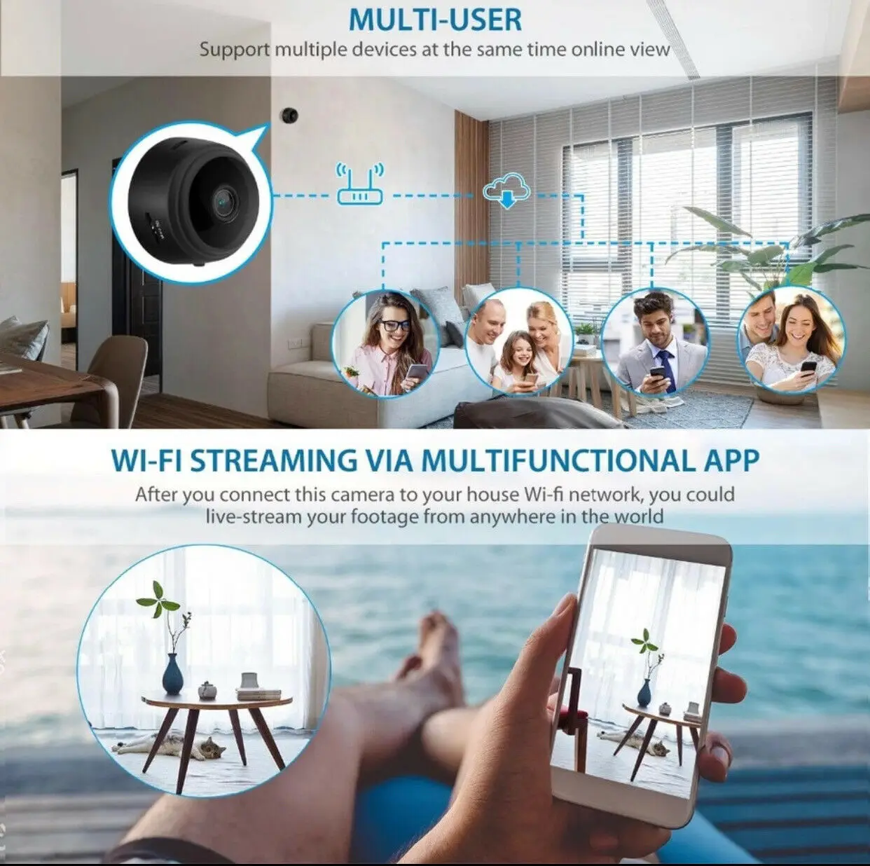 HD 1080P كاميرا واي فاي رقمية  - مراجعة Smart Home Kamera وسعره
