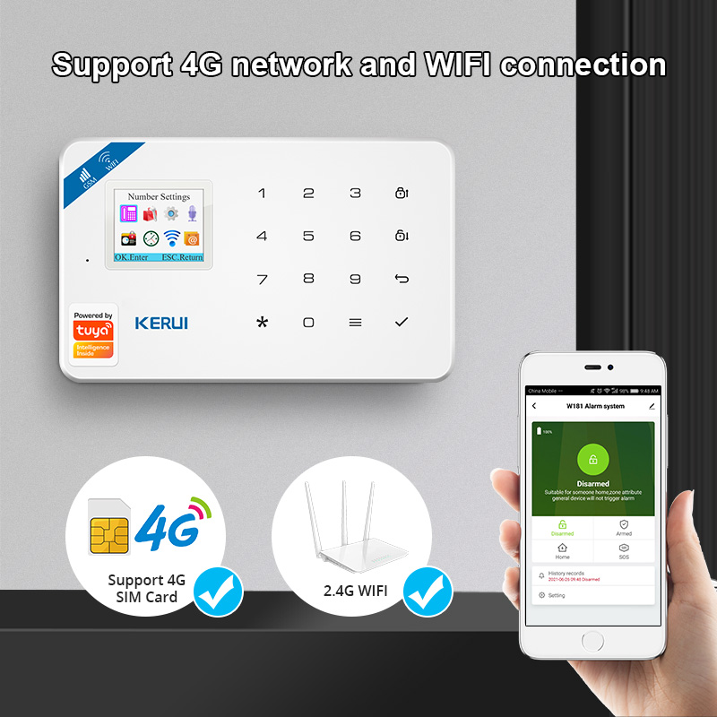 KERUI نظام إنذار أمان عدة W184 - مراجعة Smart Home Demo Kit وسعره