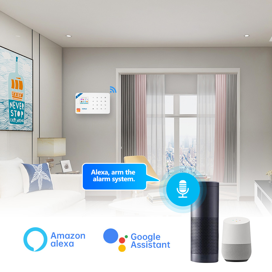KERUI نظام إنذار أمان عدة W184 - مراجعة Smart Home Demo Kit وسعره