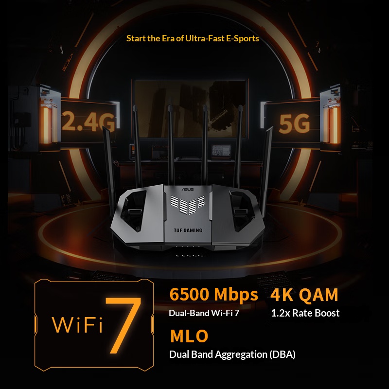 ASUS WiFi7 TUF GAMING BE6500 G - مراجعة Smart Home Router وسعره