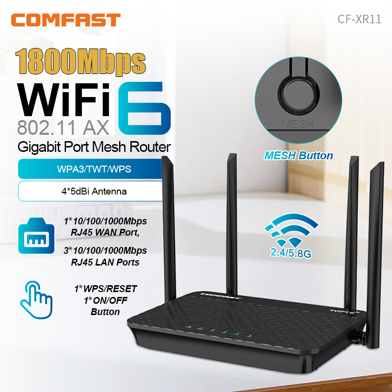 Comfast WIFI6 1800/3000Mbps مو - مراجعة Smart Home Router وسعره