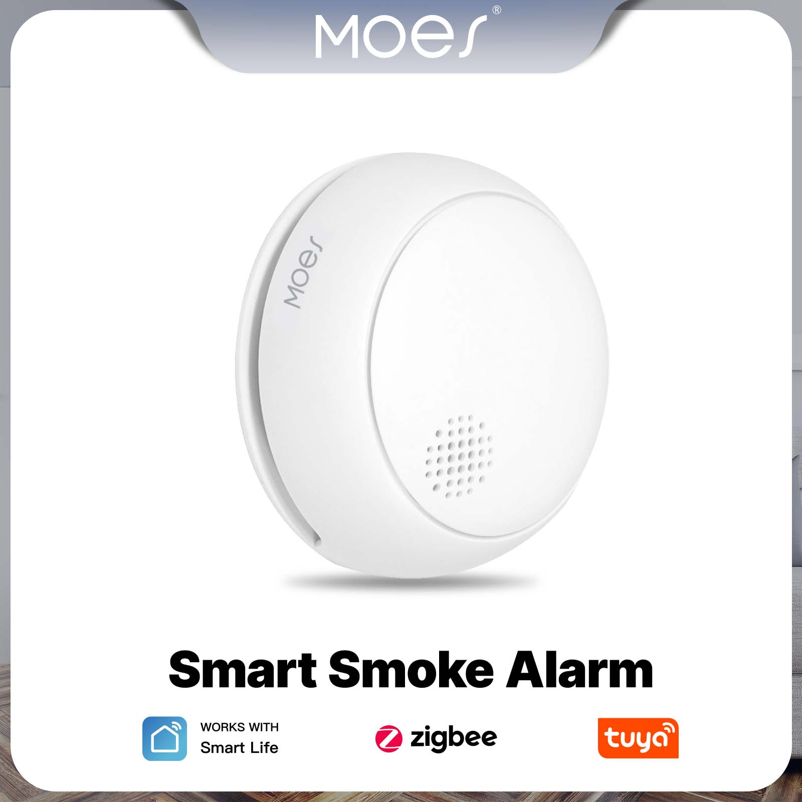 MOES زيجبي الذكية كاشف إنذار ا - مراجعة Smart Home News وسعره